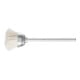 PFERD TOOLS Miniatur- Topfbürste TBU Ø18 mm Schaft-Ø2,34 mm weißes Ziegenhaar