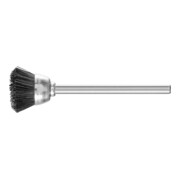 PFERD TOOLS Miniatur- Topfbürste TBU Ø18 mm Schaft-Ø3 mm schwarze Schweineborste