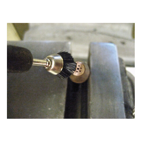 PFERD TOOLS Miniatur- Topfbürste TBU Ø18 mm Schaft-Ø3 mm schwarze Schweineborste