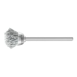 PFERD TOOLS Miniatur- Topfbürste TBU Ø18 mm Schaft-Ø3 mm SiC-Filament-Ø0,25 Korn 800