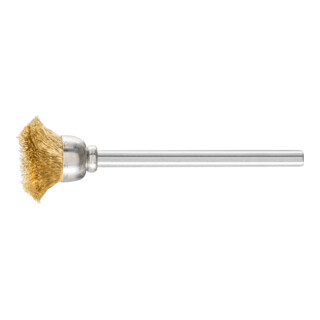 PFERD TOOLS Topfbürste mit Schaft, ungezopft TBU 1803/3 Messing