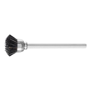 PFERD TOOLS Miniatur- Topfbürste TBU Ø15 mm Schaft-Ø3 mm schwarze Schweineborste