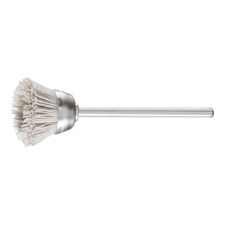 PFERD TOOLS Miniatur- Topfbürste TBU Ø18 mm Schaft-Ø2,34 mm Aluminium-Oxid-Filament-Ø0,30 Korn 600