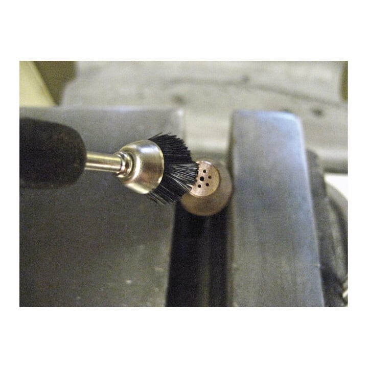 PFERD TOOLS Miniatur- Topfbürste TBU Ø18 mm Schaft-Ø2,34 mm Kunststoffbesatz-Ø0,15