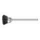 PFERD TOOLS Miniatur- Topfbürste TBU Ø18 mm Schaft-Ø3 mm schwarze Schweineborste
