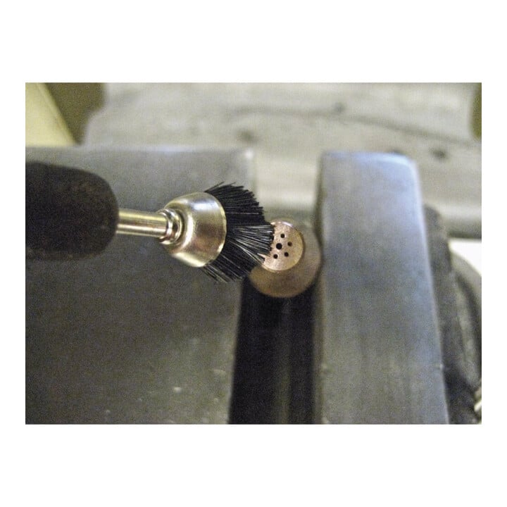 PFERD TOOLS Miniatur- Topfbürste TBU Ø18 mm Schaft-Ø3 mm schwarze Schweineborste