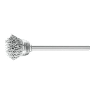 PFERD TOOLS Miniatur- Topfbürste TBU Ø18 mm Schaft-Ø3 mm SiC-Filament-Ø0,25 Korn 800