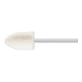 PFERD TOOLS mittelharte Filzpolierstifte Spitzkegelform Ø 12x18 mm Schaft-Ø 3 mm