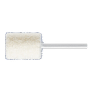 PFERD TOOLS mittelharte Filzpolierstifte Zylinderform mit Stirnbohrung Ø 15x20mm Schaft-Ø 3 mm