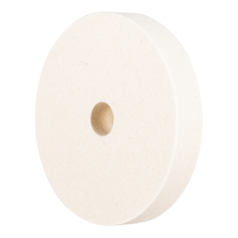 PFERD TOOLS mittelharte Filzscheibe FKSC Ø 125x20mm Bohrung Ø 20mm für universelle Polierarbeiten