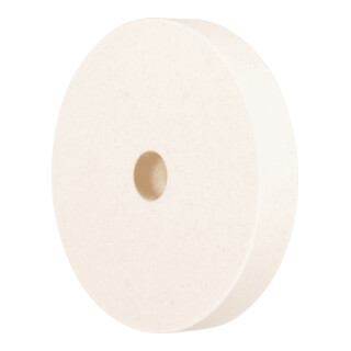 PFERD TOOLS mittelharte Filzscheibe FKSC Ø 125x20mm Bohrung Ø 20mm für universelle Polierarbeiten