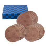 PFERD TOOLS Netz-Klettscheiben Set Grob 15-tlg. Ø 150 A80,100,120 staubarm auf Exzenterschleifer