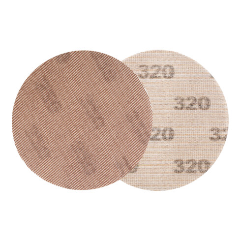 PFERD TOOLS Netz Korund Klettscheibe KSS NET Ø 150 A150 staubarmes Schleifen mit Exzenterschleifer