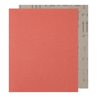 PFERD TOOLS Papier Schleifbogen Korund 230x280mm BP A120 universell für Holz, Farbe und Lack
