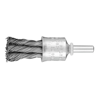 PFERD TOOLS Pinselbürste mit Schaft, gezopft PBG 1919/6 INOX 28