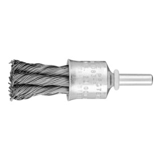 PFERD TOOLS Pinselbürste mit Schaft, gezopft PBG 1919/6 INOX 28