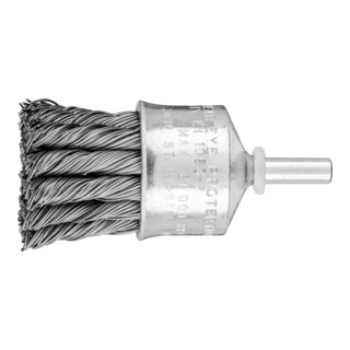 PFERD TOOLS Pinselbürste gezopft PBG Ø30mm Schaft-Ø6 mm Stahl-Draht-Ø0,50