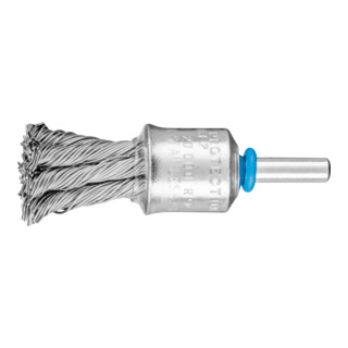 PFERD TOOLS Pinselbürste mit Kunststoffschutz gezopft PBG Ø19 mm Schaft-Ø6 mm Edelstahl-Draht-Ø0,60
