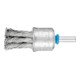 PFERD TOOLS Pinselbürste mit Kunststoffschutz gezopft PBG Ø23 mm Schaft-Ø6 mm Edelstahl-Draht-Ø0,60