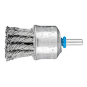 PFERD Pinselbürste mit Schaft, gezopft PBG 1919/6 INOX 28