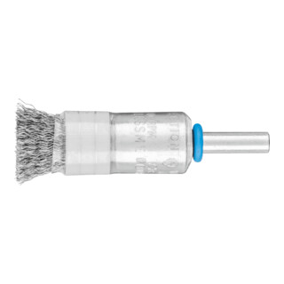 PFERD TOOLS Pinselbürste mit Stützring ungezopft PBUR Ø13 mm Schaft-Ø6 mm Edelstahl-Draht-Ø0,20