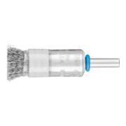 PFERD TOOLS Pinselbürste mit Stützring ungezopft PBUR Ø13 mm Schaft-Ø6 mm Edelstahl-Draht-Ø0,20