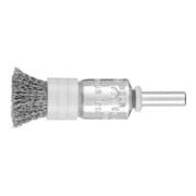 PFERD TOOLS Pinselbürste mit Stützring ungezopft PBUR Ø13 mm Schaft-Ø6 mm Stahl-Draht-Ø0,20