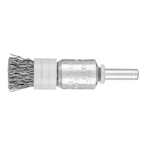 PFERD TOOLS Pinselbürste mit Stützring ungezopft PBUR Ø13 mm Schaft-Ø6 mm Stahl-Draht-Ø0,35