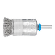 PFERD TOOLS Pinselbürste mit Stützring ungezopft PBUR Ø20mm Schaft-Ø6 mm Edelstahl-Draht-Ø0,20