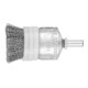 PFERD TOOLS Pinselbürste mit Stützring ungezopft PBUR Ø25 mm Schaft-Ø6 mm Stahl-Draht-Ø0,20-1