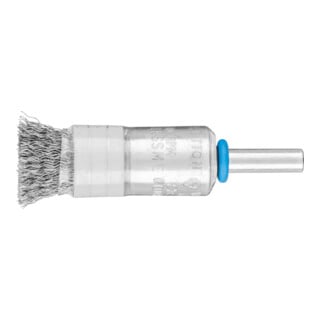 PFERD TOOLS Pinselbürste mit Stützring ungezopft PBUR Ø13 mm Schaft-Ø6 mm Edelstahl-Draht-Ø0,20