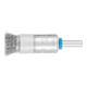 PFERD TOOLS Pinselbürste mit Stützring ungezopft PBUR Ø13 mm Schaft-Ø6 mm Edelstahl-Draht-Ø0,20