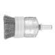 PFERD TOOLS Pinselbürste mit Stützring ungezopft PBUR Ø25 mm Schaft-Ø6 mm Stahl-Draht-Ø0,20