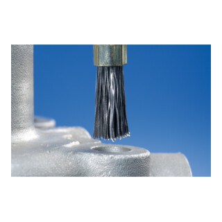 PFERD Pinselbürste mit Schaft, ungezopft PBU INOX