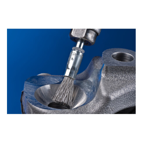 PFERD Pinselbürste mit Schaft, ungezopft PBU ST