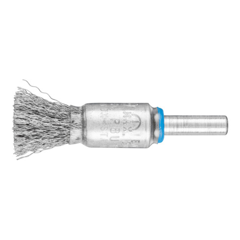 PFERD TOOLS Pinselbürste ungezopft PBU Ø13 mm Schaft-Ø6 mm Edelstahl-Draht-Ø0,15