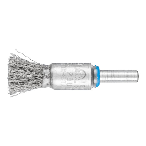PFERD TOOLS Pinselbürste ungezopft PBU Ø13 mm Schaft-Ø6 mm Edelstahl-Draht-Ø0,15