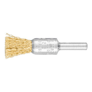 PFERD TOOLS Pinselbürste ungezopft PBU Ø13 mm Schaft-Ø6 mm Messing-Draht-Ø0,30