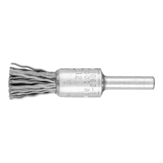 PFERD TOOLS Pinselbürste ungezopft PBU Ø13 mm Schaft-Ø6 mm SiC-Filament-Ø0,90 Korn 180