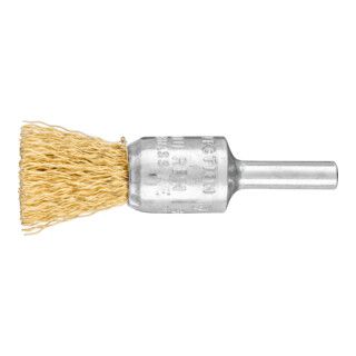 PFERD TOOLS Pinselbürste ungezopft PBU Ø15 mm Schaft-Ø6 mm Messing-Draht-Ø0,30