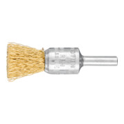 PFERD TOOLS Pinselbürste ungezopft PBU Ø15 mm Schaft-Ø6 mm Messing-Draht-Ø0,30