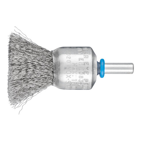PFERD TOOLS Pinselbürste ungezopft PBU Ø20mm Schaft-Ø6 mm Edelstahl-Draht-Ø0,15