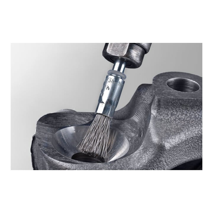 PFERD TOOLS Pinselbürste ungezopft PBU Ø10mm Schaft-Ø6 mm Stahl-Draht-Ø0,20