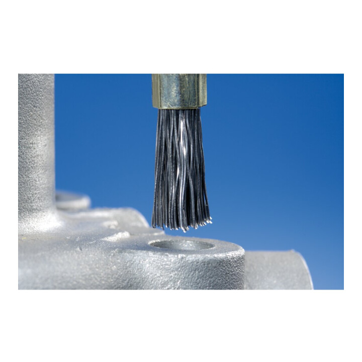 PFERD TOOLS Pinselbürste ungezopft PBU Ø10mm Schaft-Ø6 mm Stahl-Draht-Ø0,35