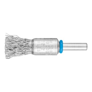 PFERD TOOLS Pinselbürste ungezopft PBU Ø13 mm Schaft-Ø6 mm Edelstahl-Draht-Ø0,35
