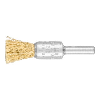 PFERD TOOLS Pinselbürste ungezopft PBU Ø13 mm Schaft-Ø6 mm Messing-Draht-Ø0,30