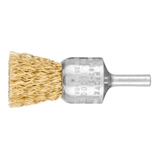 PFERD TOOLS Pinselbürste ungezopft PBU Ø20mm Schaft-Ø6 mm Messing-Draht-Ø0,50