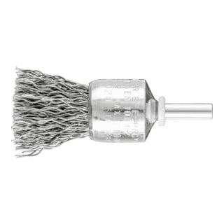 PFERD TOOLS Pinselbürste ungezopft PBU Ø20mm Schaft-Ø6 mm Stahl-Draht-Ø0,50