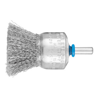 PFERD TOOLS Pinselbürste ungezopft PBU Ø30mm Schaft-Ø6 mm Edelstahl-Draht-Ø0,15