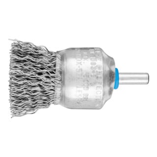PFERD TOOLS Pinselbürste ungezopft PBU Ø30mm Schaft-Ø6 mm Edelstahl-Draht-Ø0,50